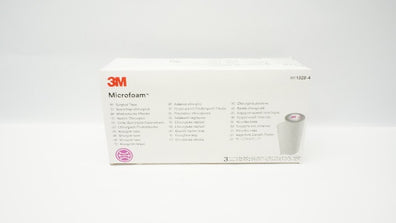 3M 1528-4 Microfoam Surgical Tape 4inch x 5.5yd 4inch x 3yd - Box of 3